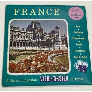 View-Master B172, France, World Travel Series, S4 Packaging, 3 Reel Set